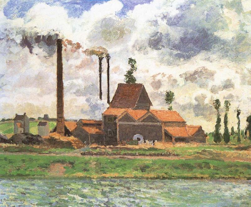 Camille Pissarro Shore plant